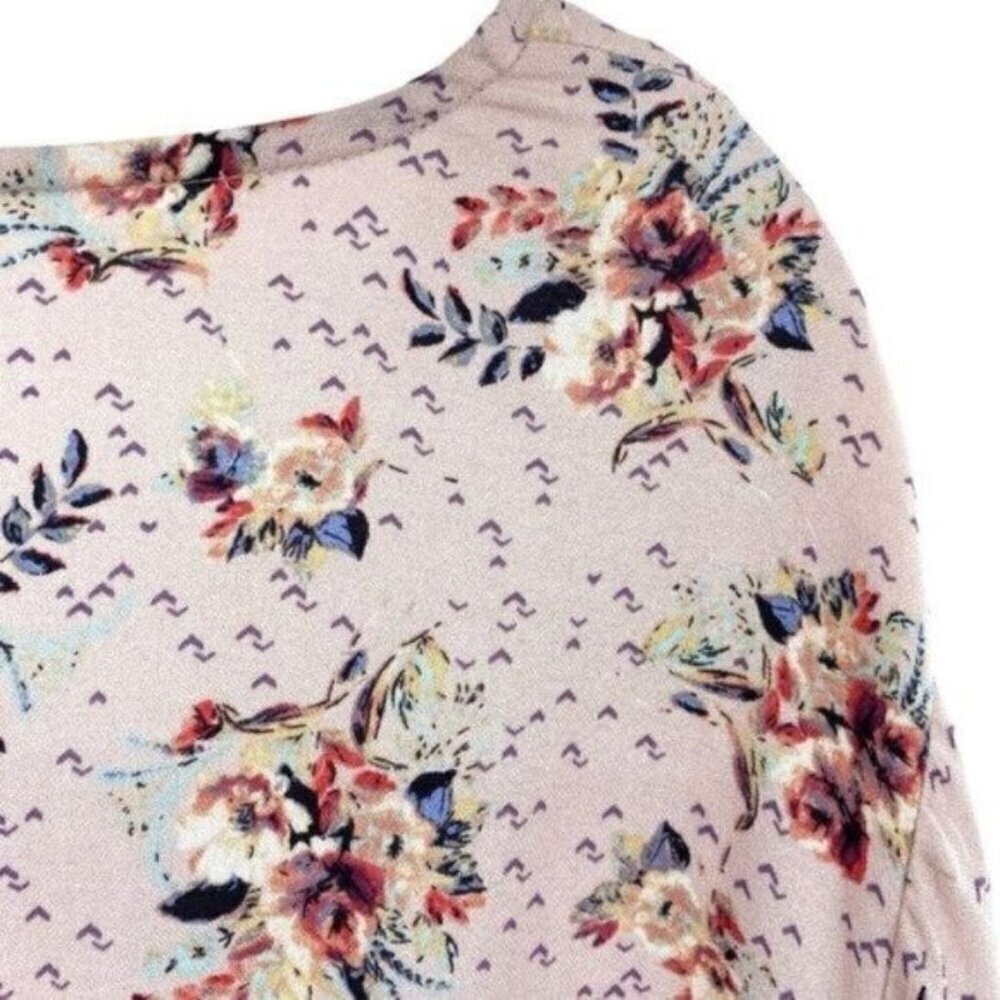 Maurices Plus Size Floral Boho Peasant Top - Picture 11 of 12